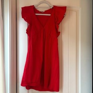 ASOS Res Smock Mini Dress w/ Eyelet Sleeves - size XS, fits like a S